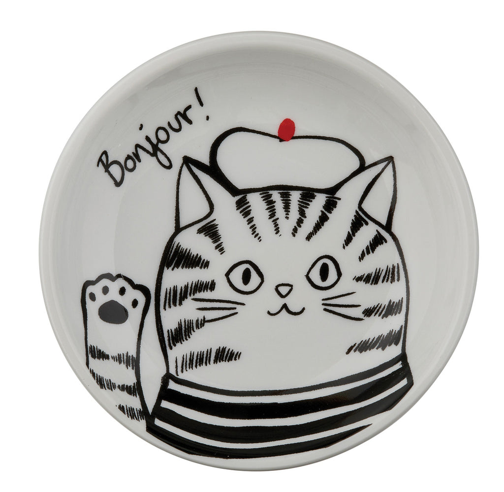The Grand Tour Paris Bonjour Cat Trinket Tray - Charles Mayer