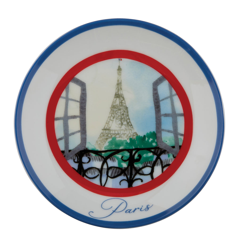 The Grand Tour Paris Eiffel Tower Plate - Charles Mayer