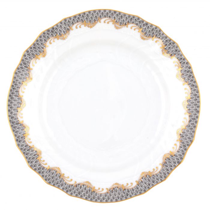 Herend Fish Scale Gray Bread & Butter Plate - Charles Mayer