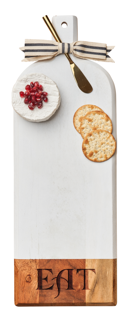Sophistiplate Bevel Board w/Handle, White Eat - Charles Mayer
