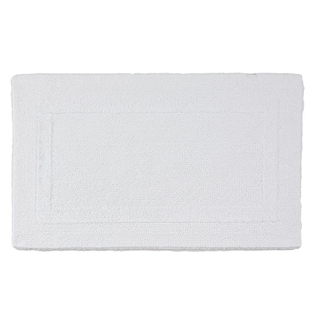 Abyss & Habidecor Large Reversible 27x47 White Bath Mat - Charles Mayer