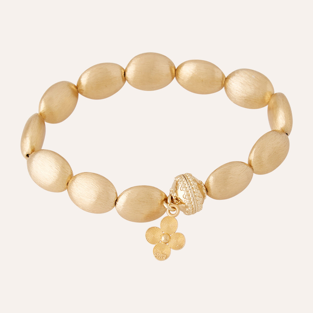 Clara Williams Gold Rush Oval Stretch Bracelet - Charles Mayer