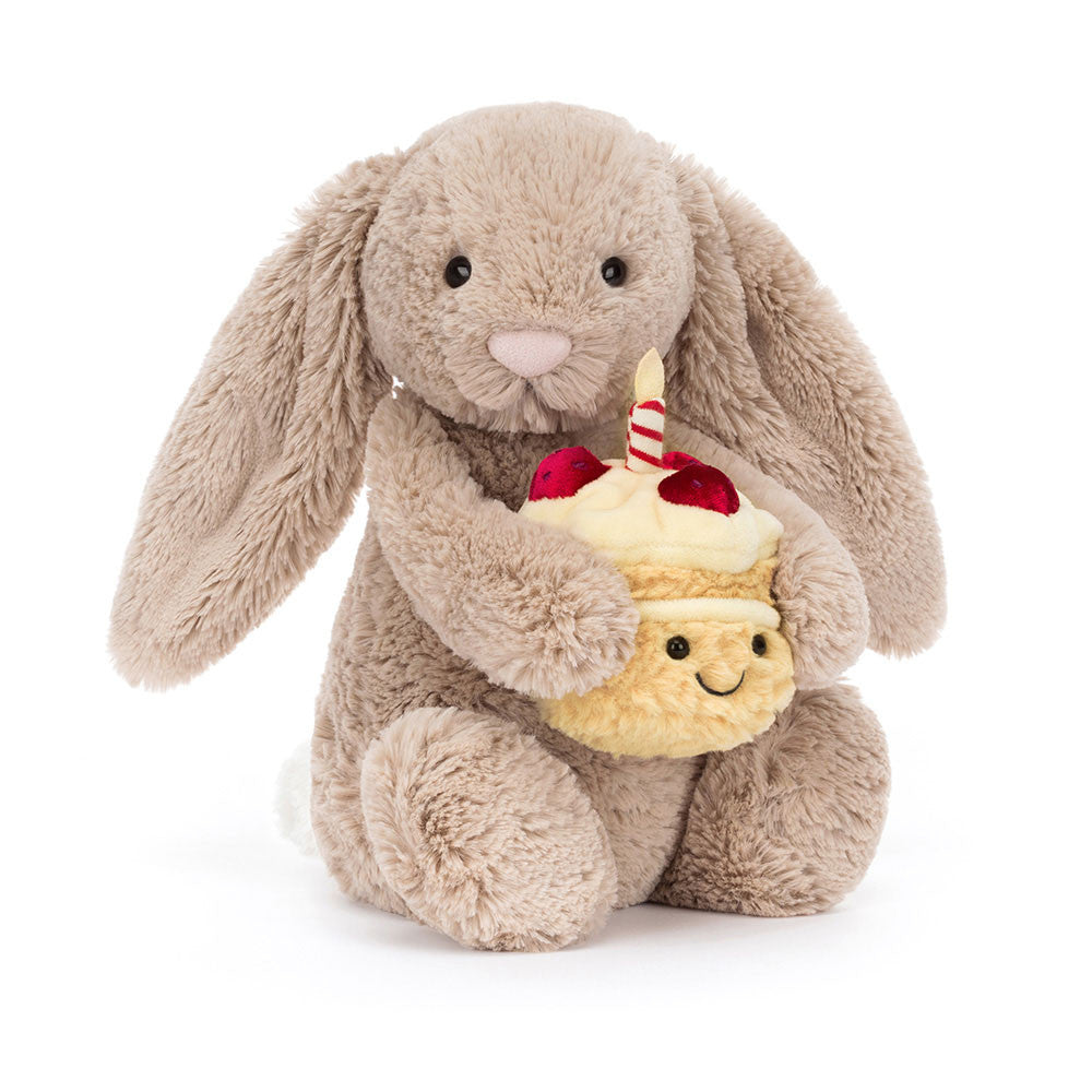 Jellycat Bashful Beige Birthday Bunny - Charles Mayer