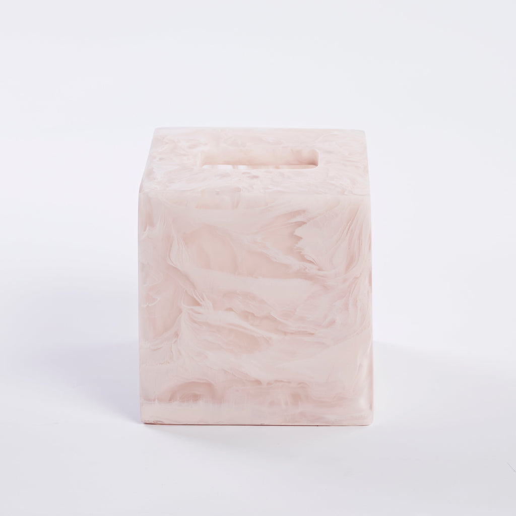 Nashi Home Resin Blush Tissue Box - Charles Mayer