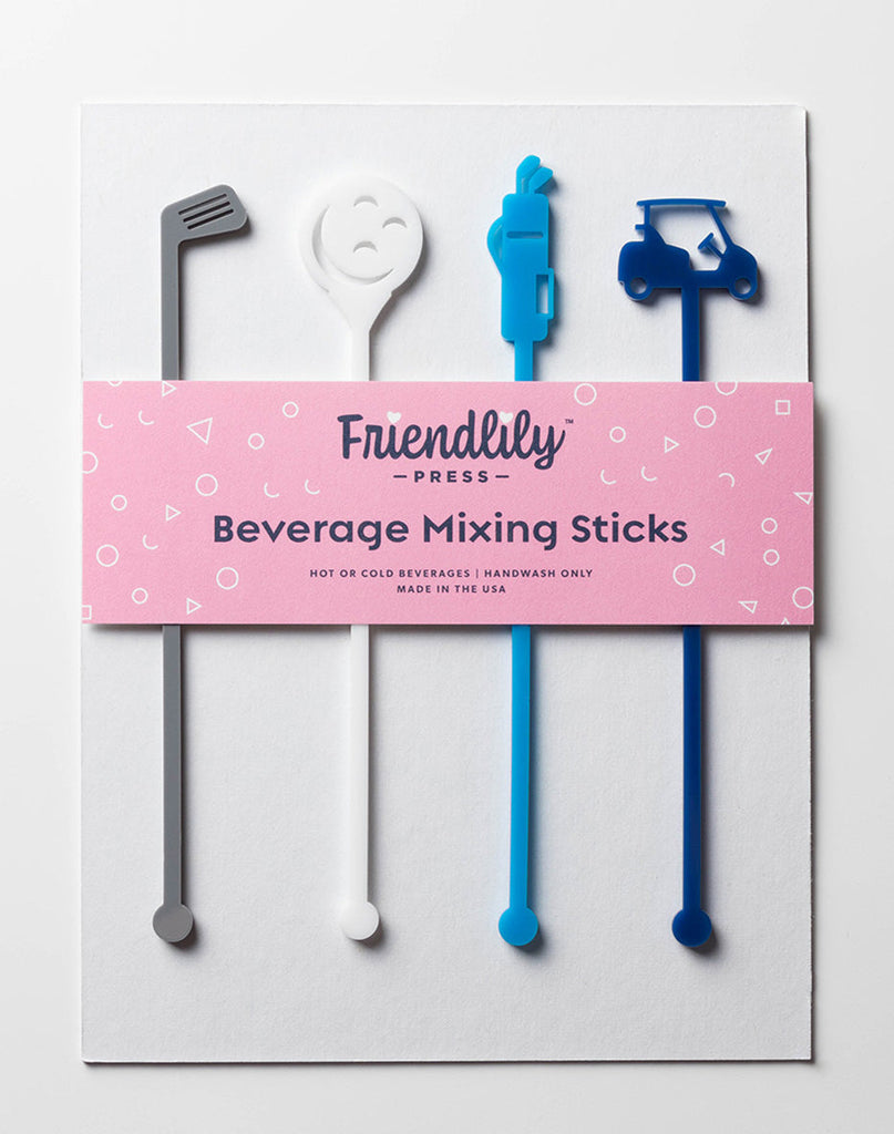 Friendlily Men's Golf Drink Stirrers - Charles Mayer