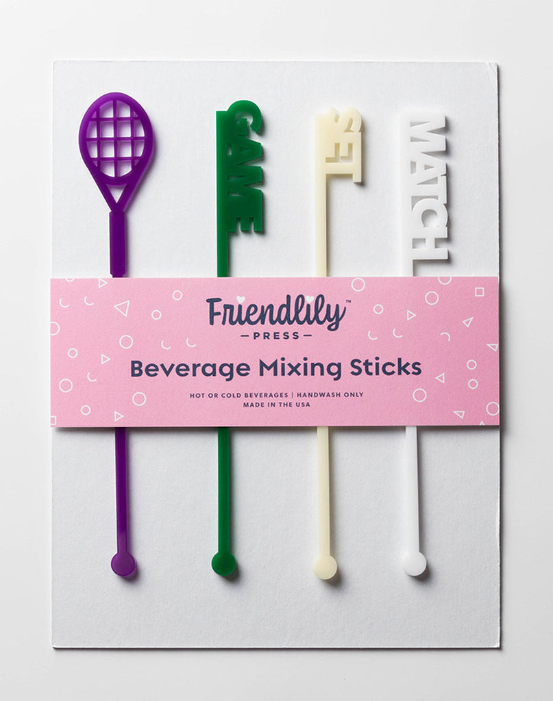 Friendlily Game Set Match Drink Stirrers - Charles Mayer