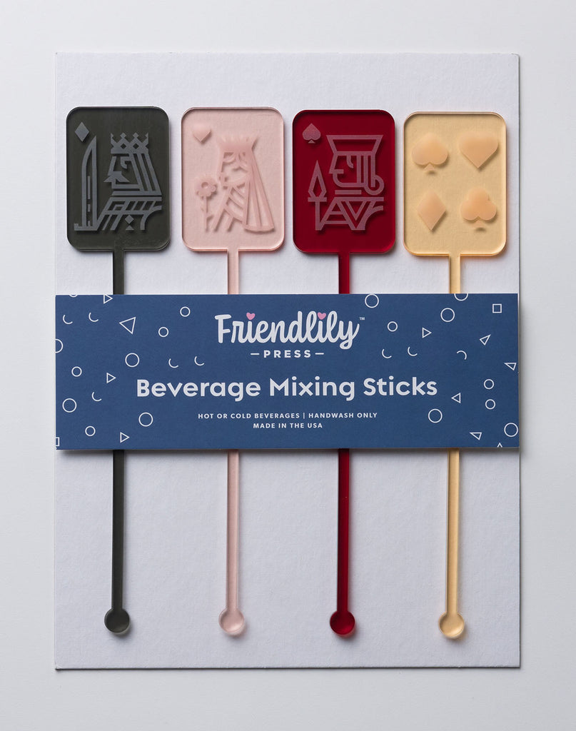 Friendlily Card Suits Drink Stirrers - Charles Mayer