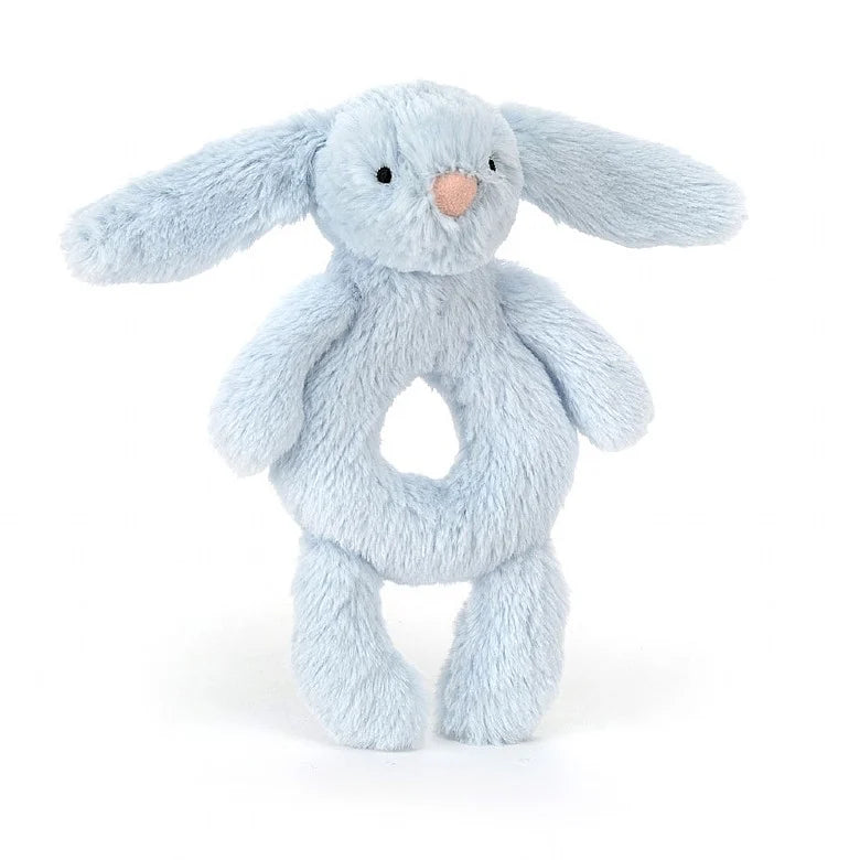 Jellycat Bashful Blue Bunny Ring Rattle - Charles Mayer