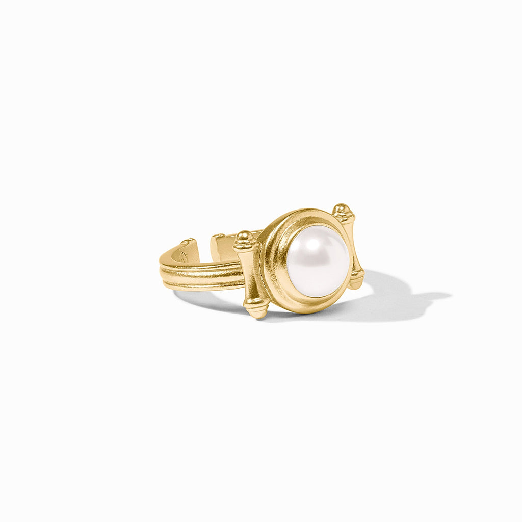 Julie Vos Bamboo Pearl Stone Ring - Charles Mayer