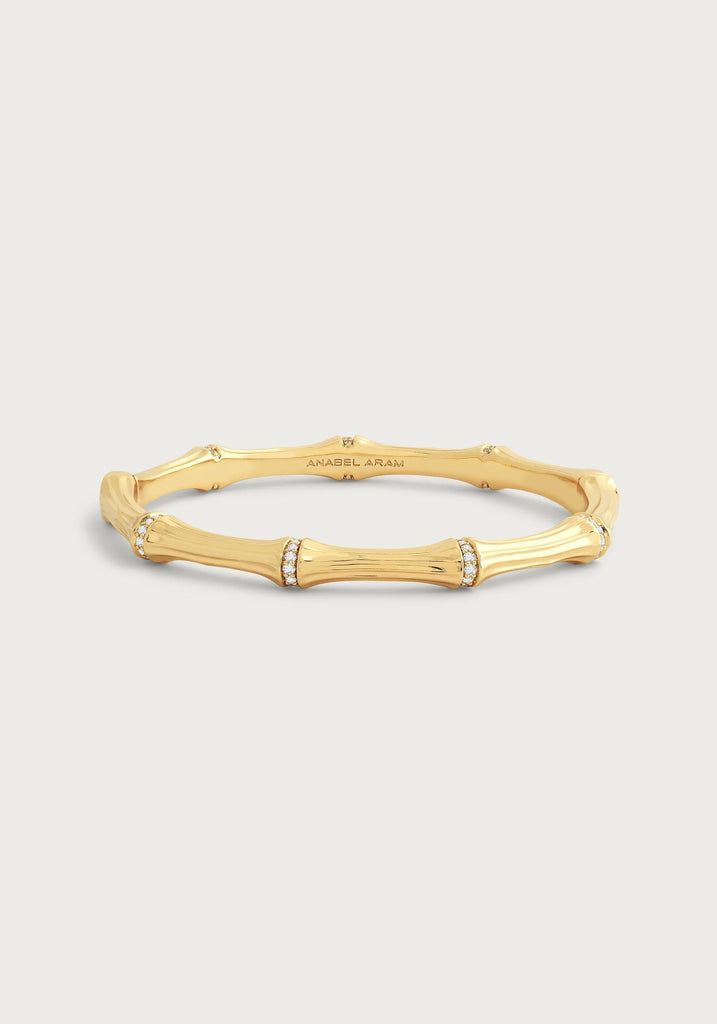 Anabel Aram Gold Hinged Bangle - Charles Mayer