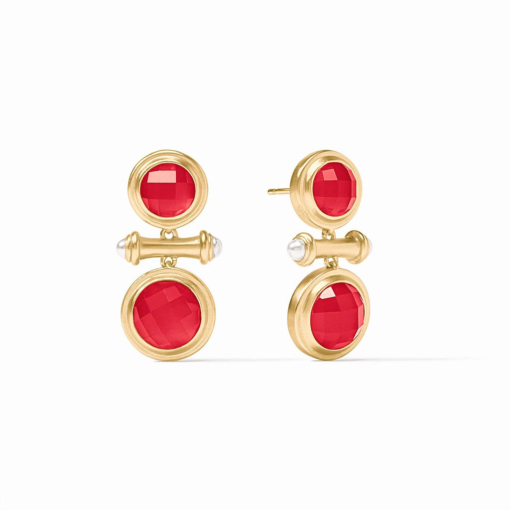 Julie Vos Iridescent Strawberry Bamboo Midi Earring - Charles Mayer