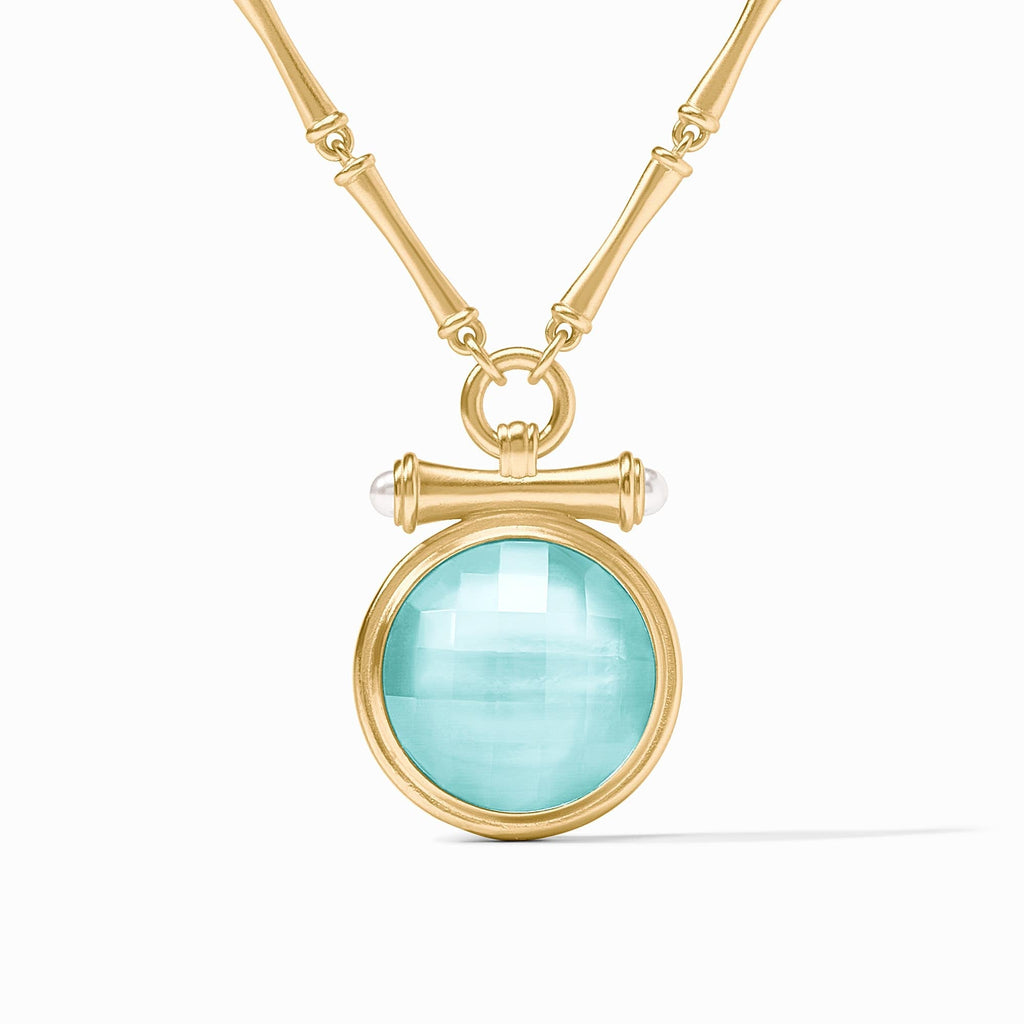 Julie Vos Bahamian Blue Bamboo Statement Necklace - Charles Mayer
