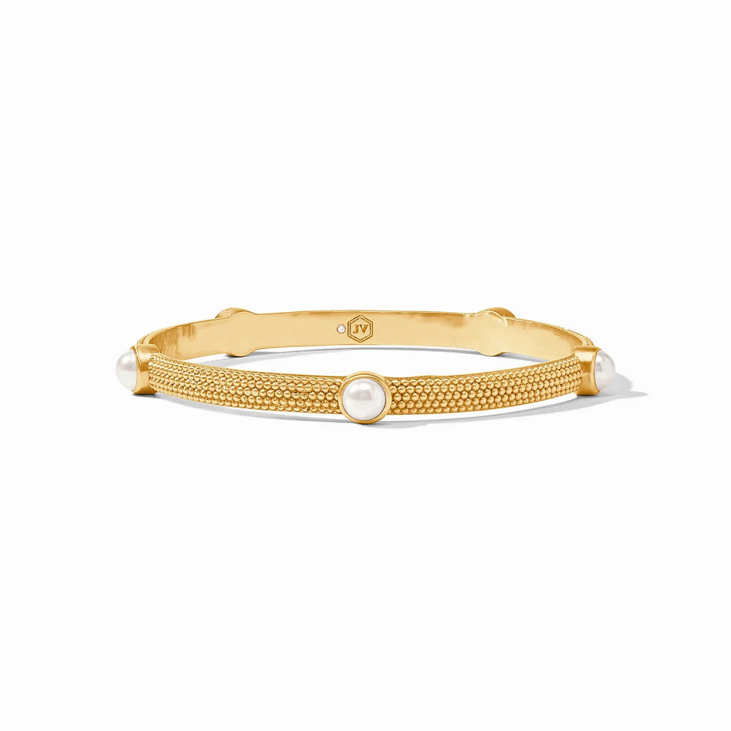 Julie Vos Cabochon Pearl Bangle, Size Medium - Charles Mayer