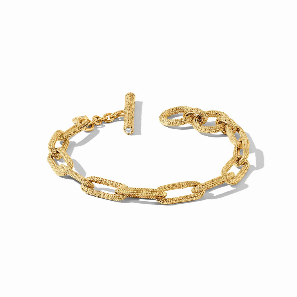 Julie Vos Cheval Paperclip Gold Link Bracelet - Charles Mayer