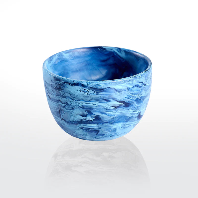 Nashi Home Resin Denim Swirl Small Deep Bowl - Charles Mayer