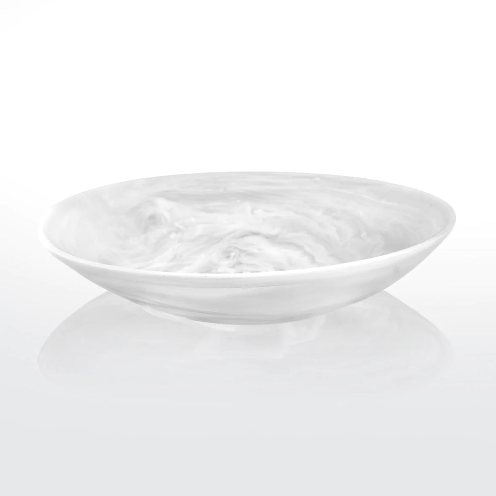 Nashi Home Resin White Swirl Everyday Medium Bowl - Charles Mayer