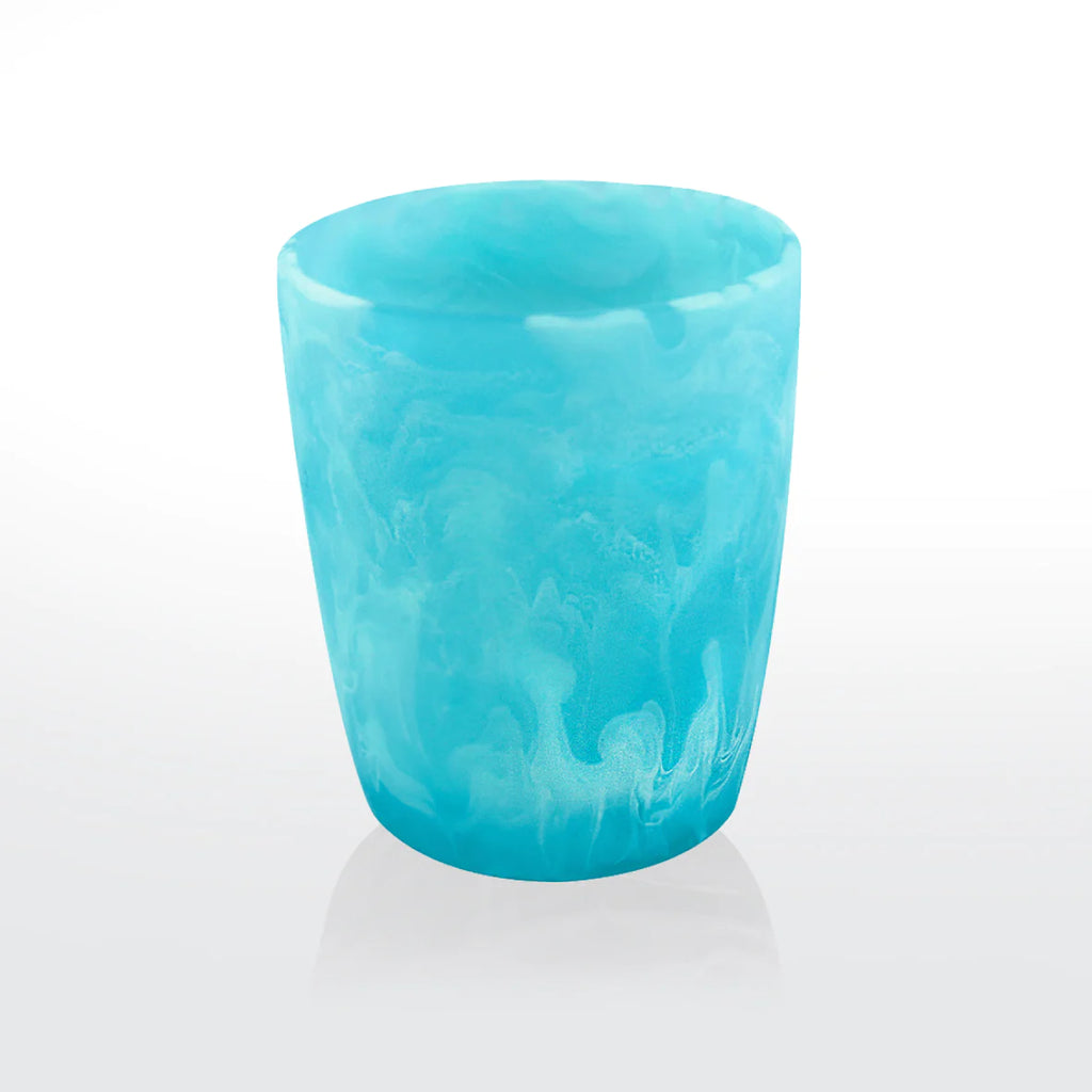 Nashi Home Resin Aqua Swirl Ice Cream Bucket/Utensil Jar - Charles Mayer