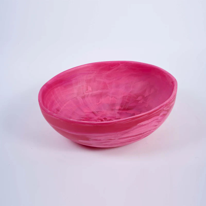 Nashi Home Resin Large Magenta Wave Bowl - Charles Mayer