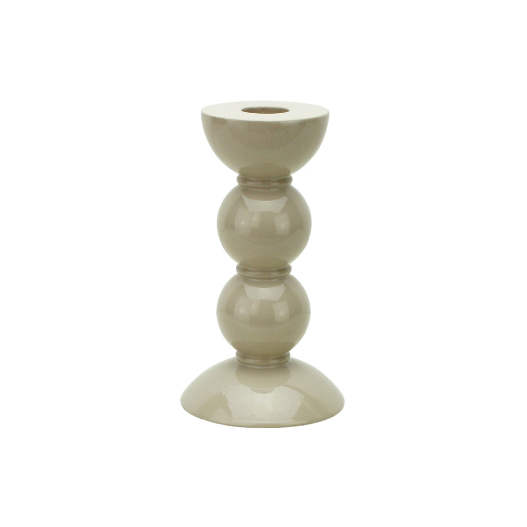 Addison Ross Medium Cappuccino Bobbin Candlestick - Charles Mayer