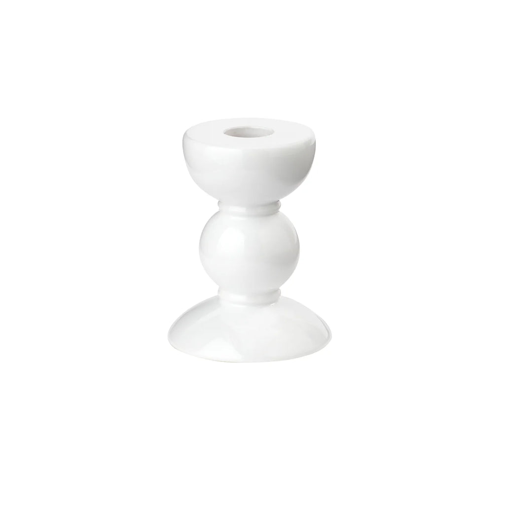 Addison Ross Small White Candlestick - Charles Mayer