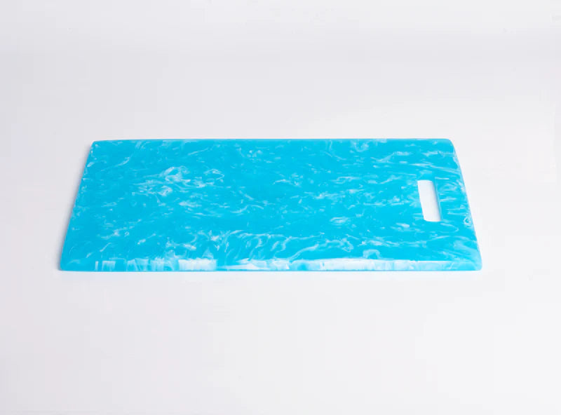Nashi Home Resin Aqua Swirl Rectangle Large Chopping Board - Charles Mayer
