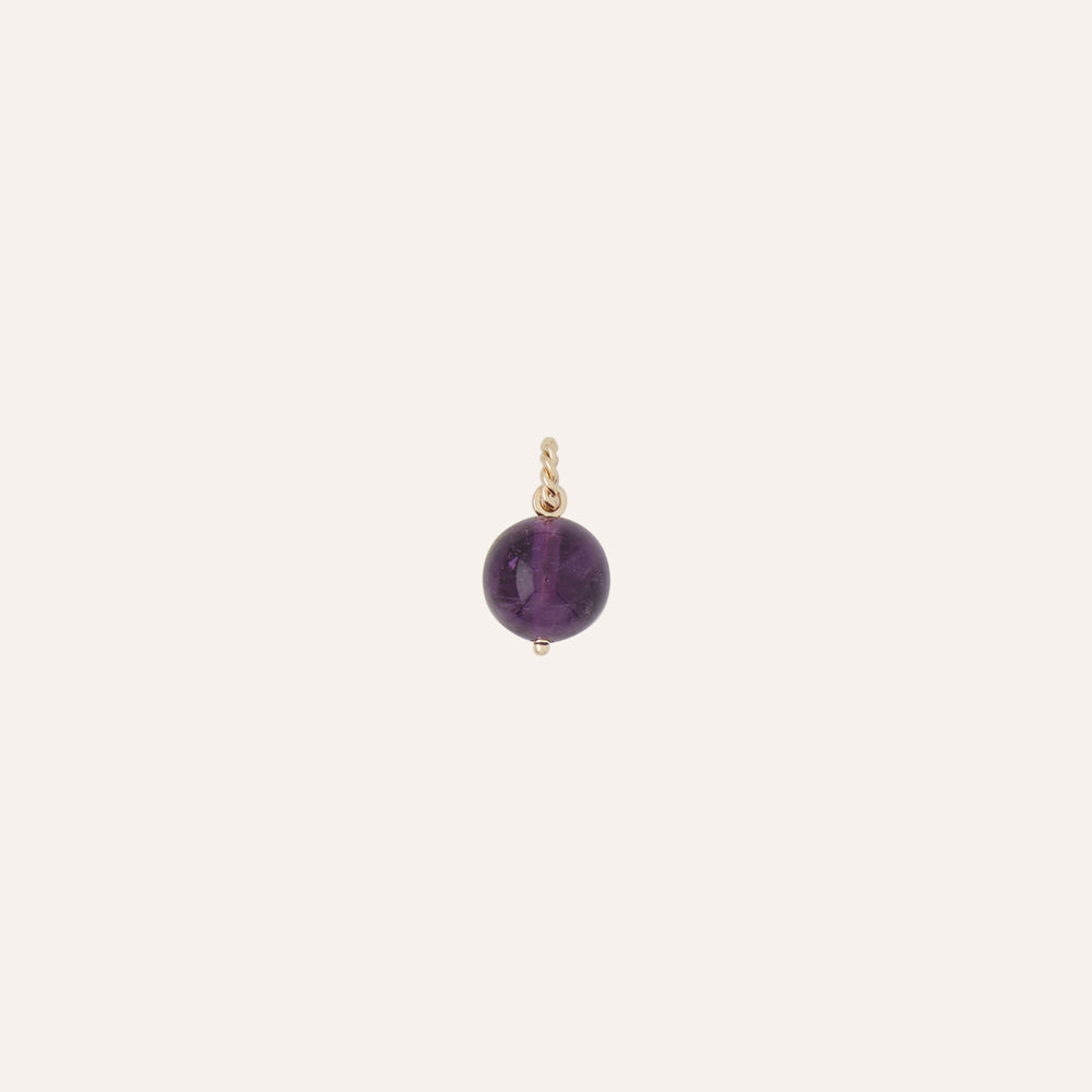 Clara Williams 14K Victoire 12mm Amethyst Charm - Charles Mayer