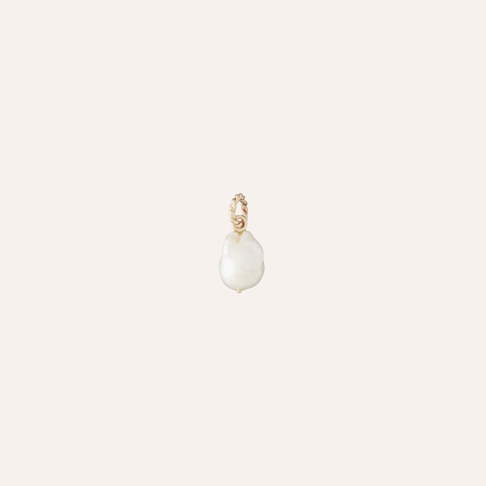 Clara Williams 14K Petite Baroque Pearl Charm - Charles Mayer