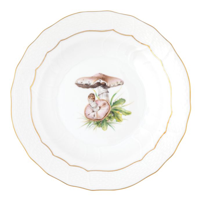 Herend Mushroom Luncheon Plate, Motif 01 - Charles Mayer