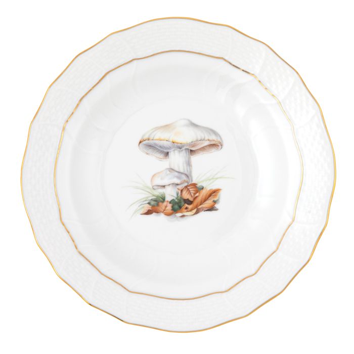 Herend Mushroom Luncheon Plate, Motif 11 - Charles Mayer