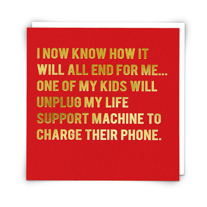 Life Support Card Redback Life Support Card – Charles Mayer