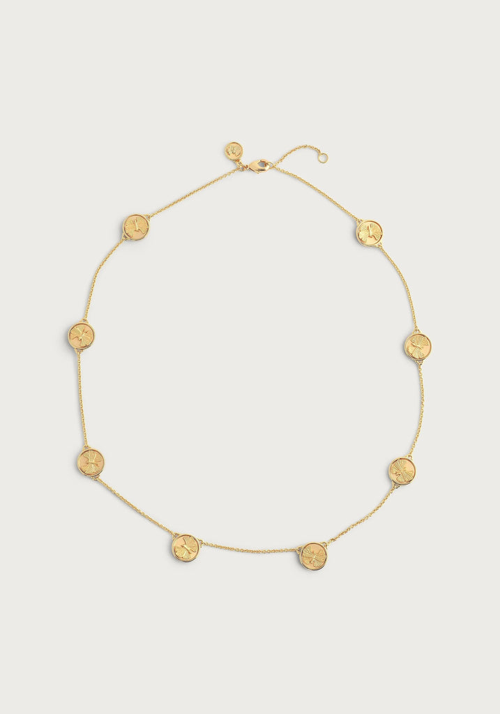 Anabel Aram Butterfly Coin Stationary Necklace - Charles Mayer