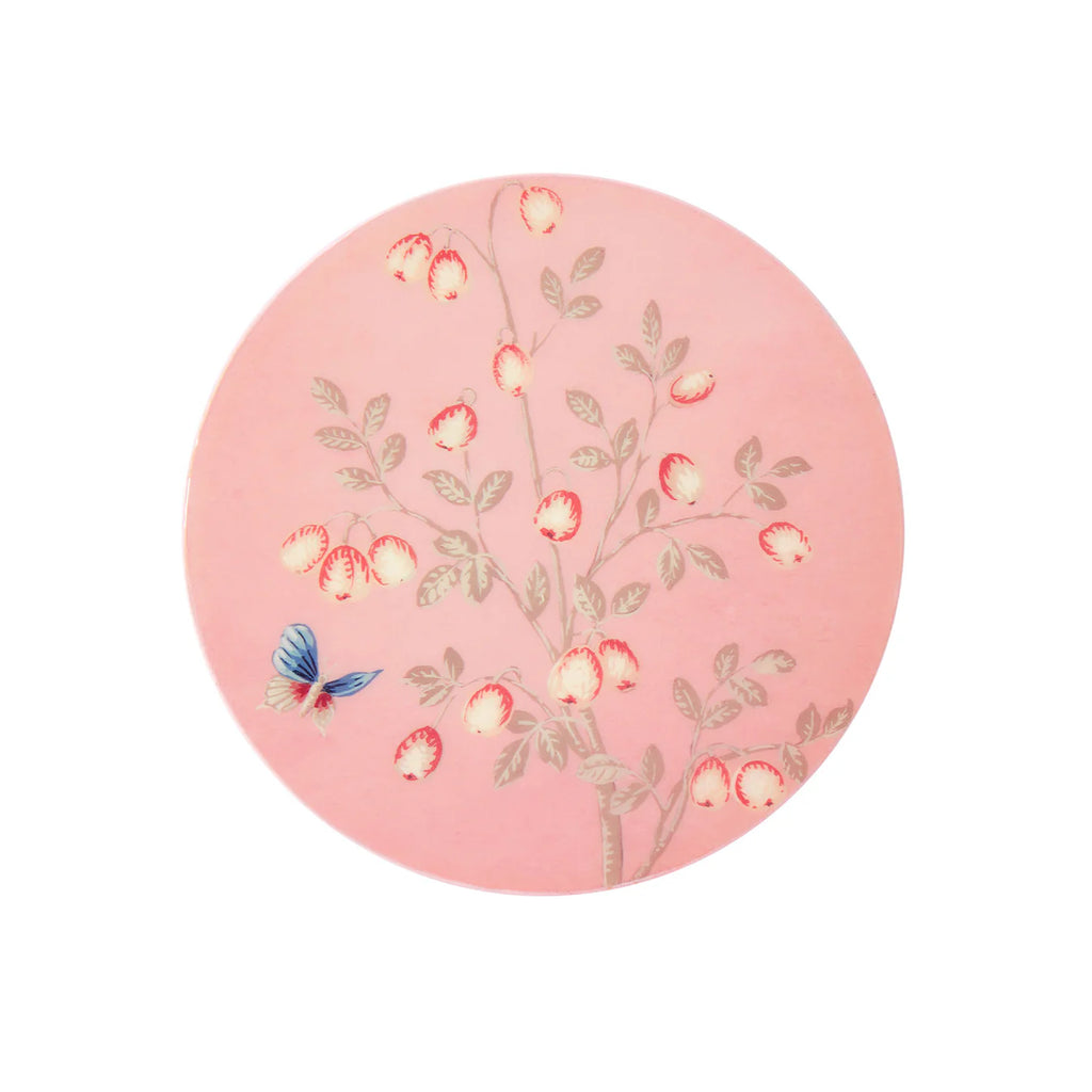 Addison Ross Pink Chinoiserie Coasters, Set of 4 - Charles Mayer