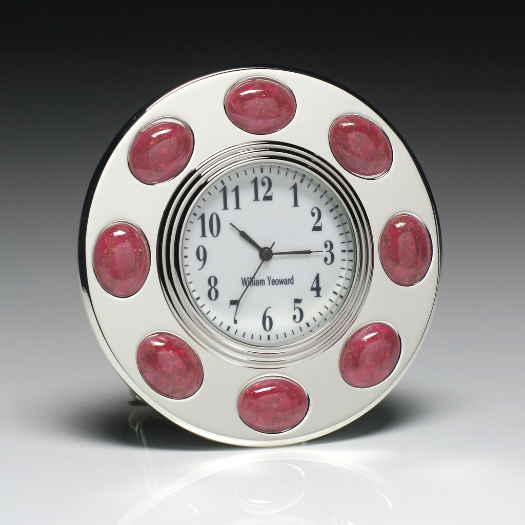 William Yeoward Rose Cabochon Clock - Charles Mayer