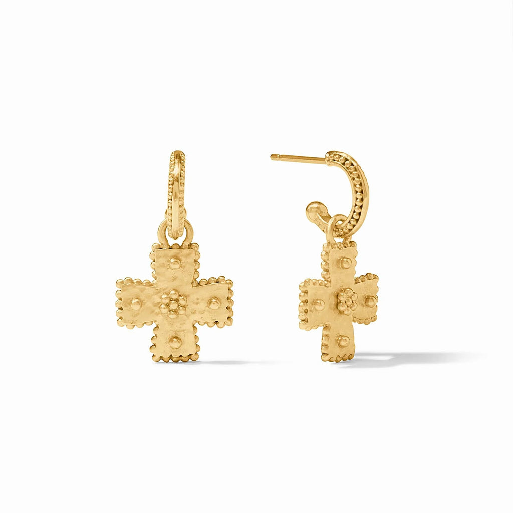 Julie Vos Canterbury Hoop & Charm Earring - Charles Mayer