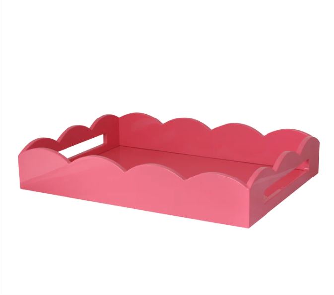 Addison Ross Medium Scallop Tray, Watermelon - Charles Mayer