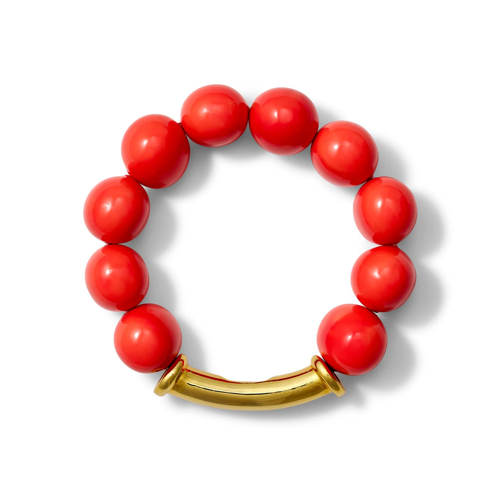 CC&Co. Salmon Big Pebble Stack Bracelet - Charles Mayer