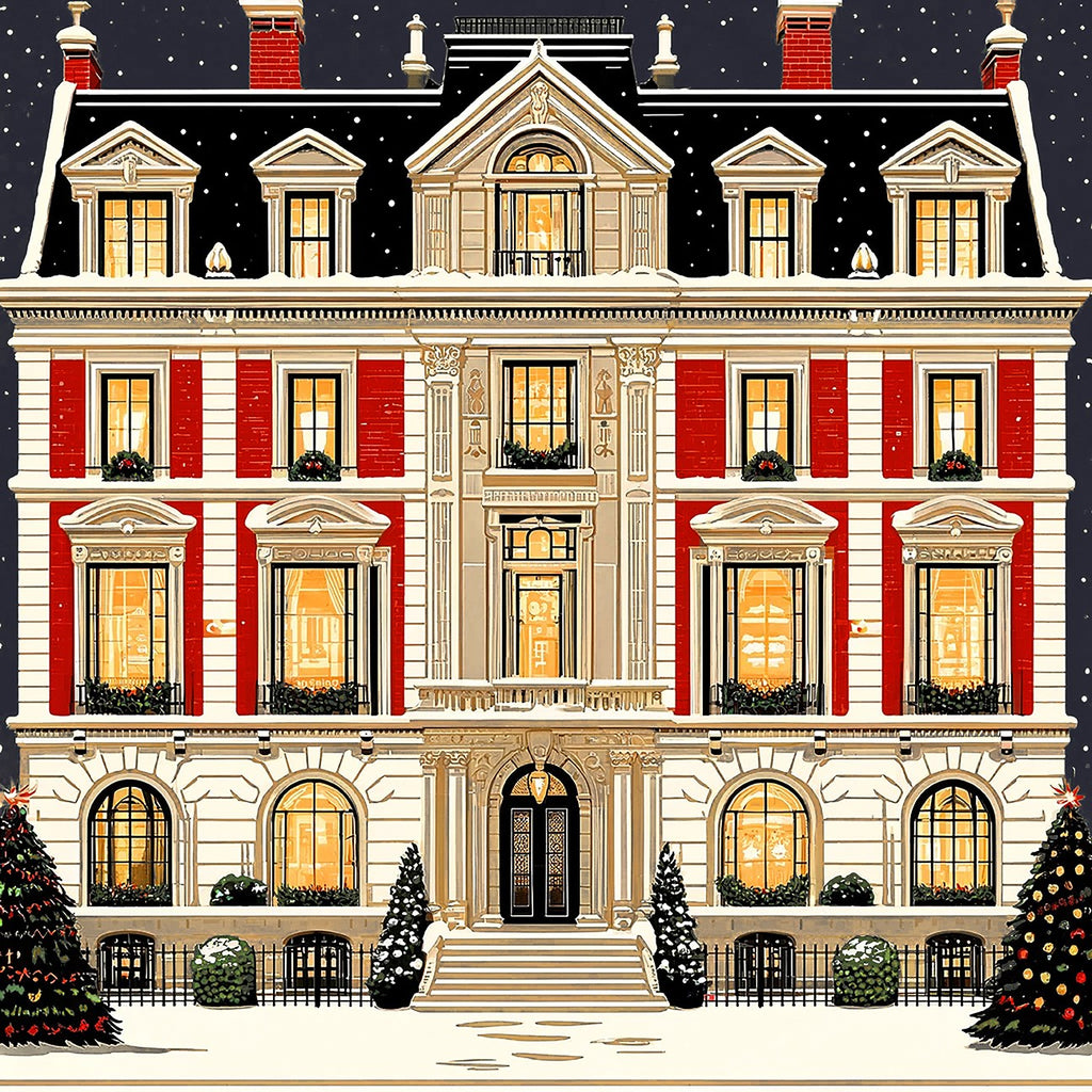 Nicolette Mayer Christmas on Fifth 15*15 Acrylic Tray - Charles Mayer