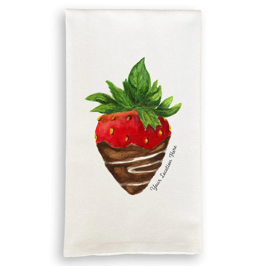 French Graffiti Love at First Bite Tea Towel - Charles Mayer