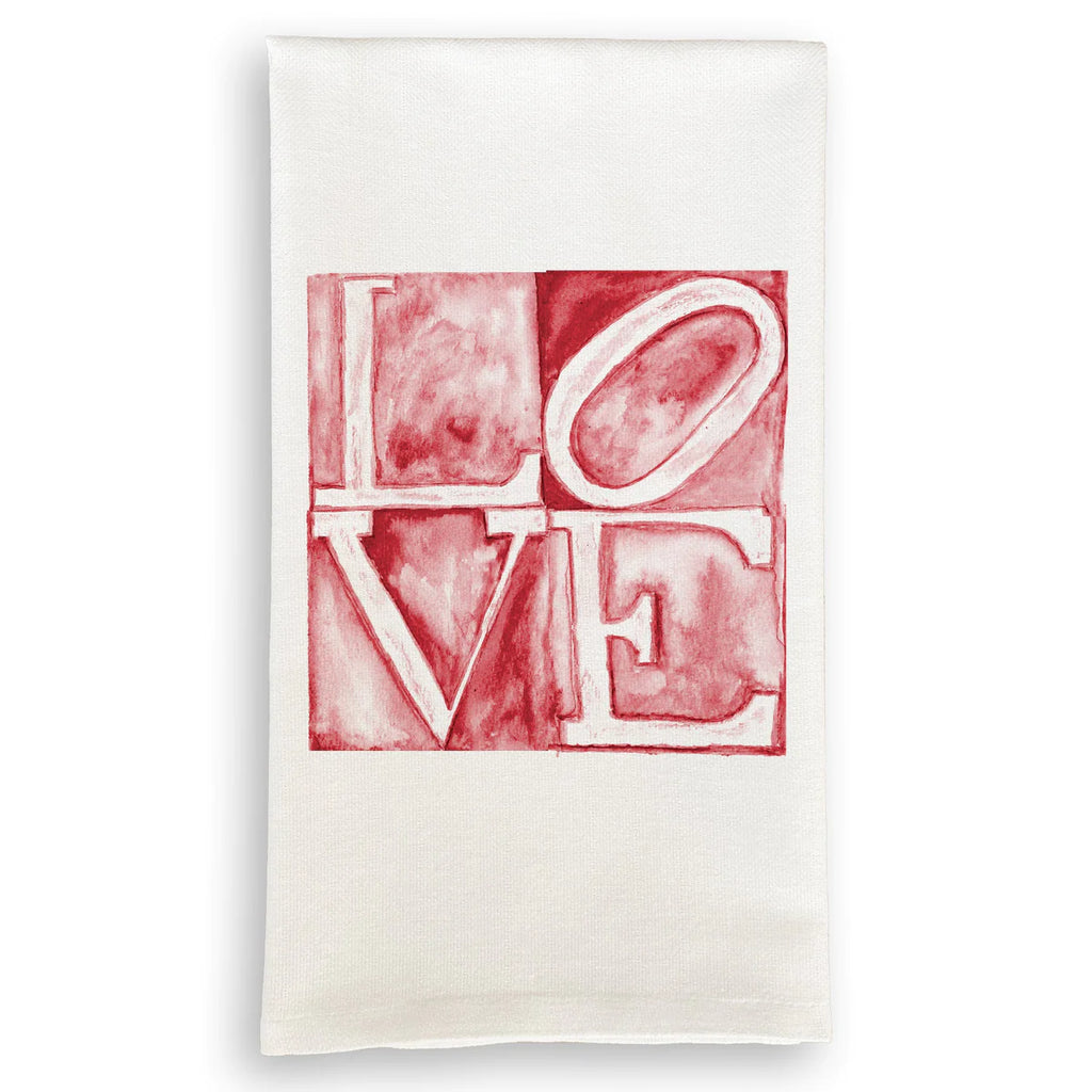 French Graffiti LOVE Tea Towel - Charles Mayer
