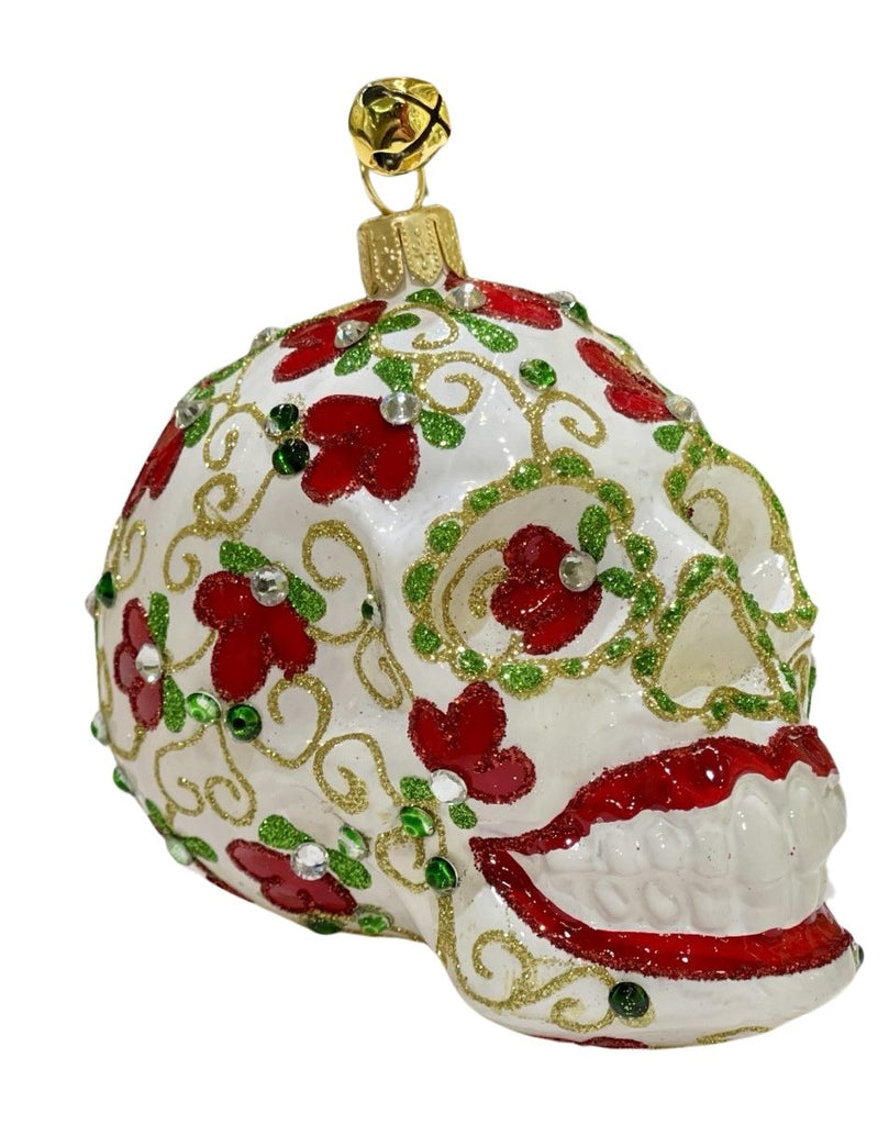 Jinglenog Dia de los Muertos Red/Green Ornament - Charles Mayer