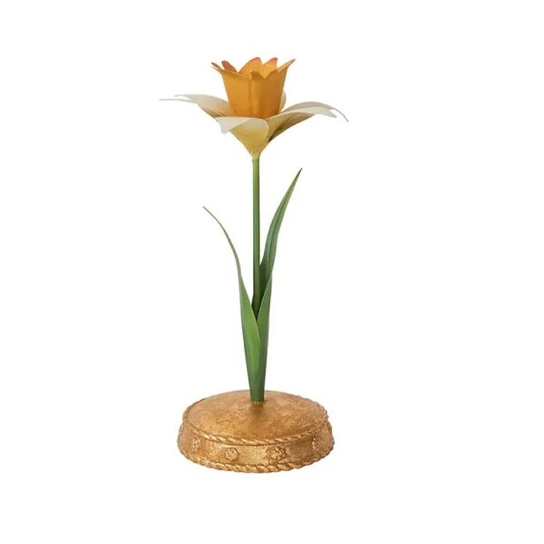 Juliska Meadow Walk 9" Yellow Daffodil Candlestick - Charles Mayer