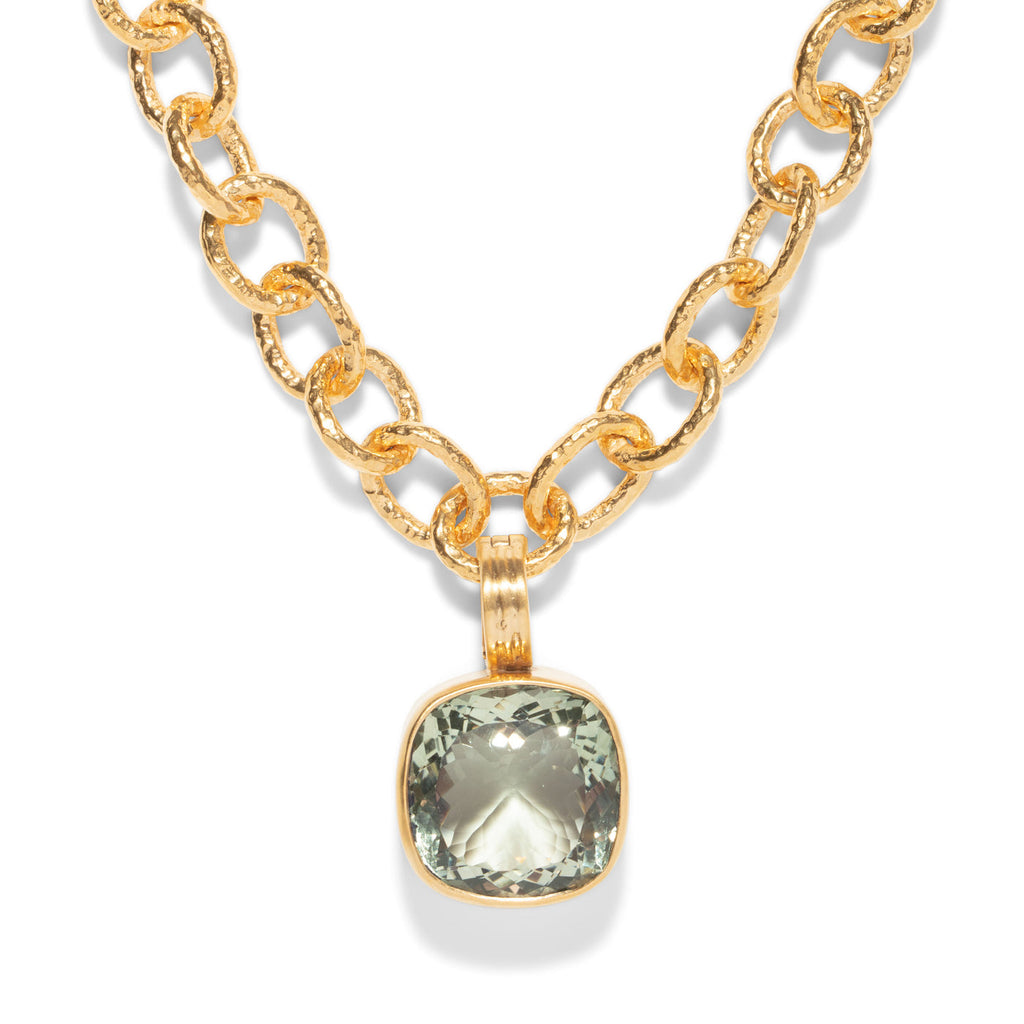 Dina Mackney Green Amethyst Faceted Enhancer - Charles Mayer