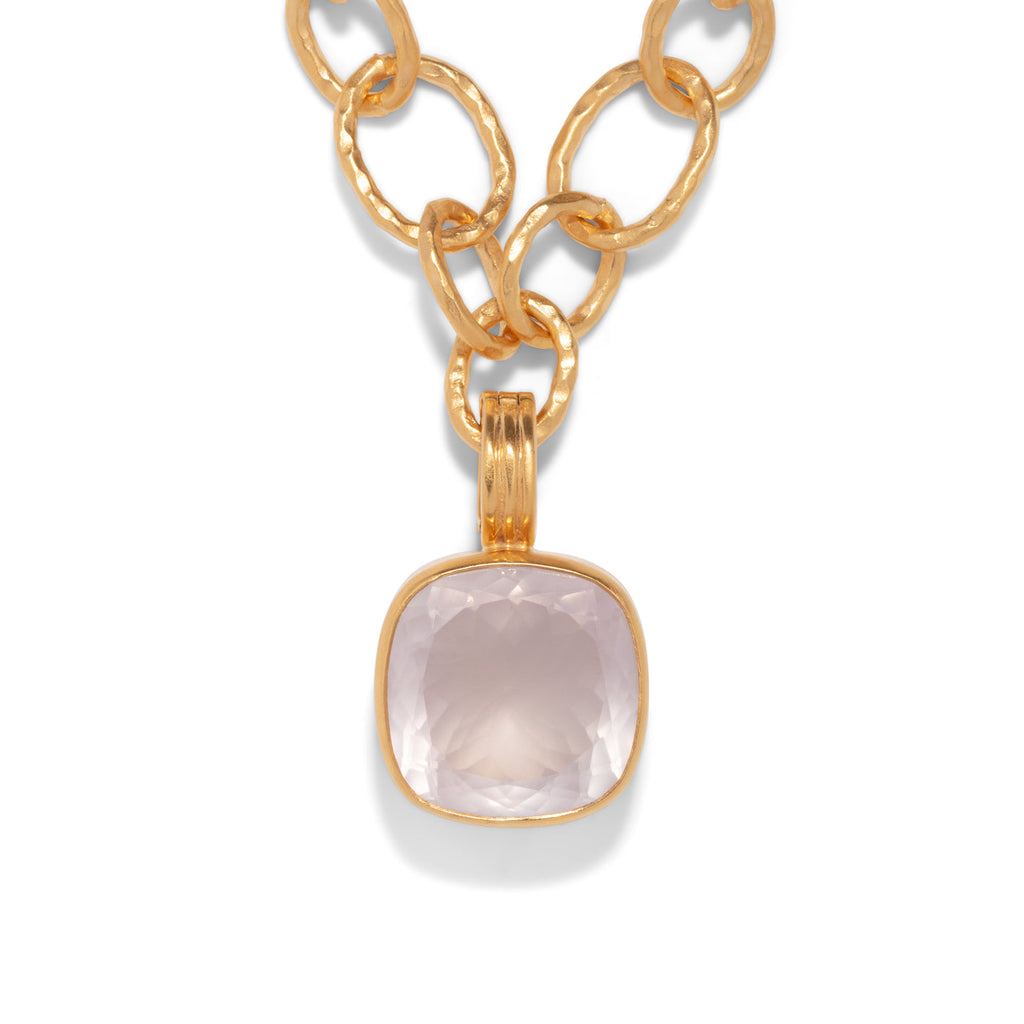 Dina Mackney Rose Quartz Faceted Enhancer - Charles Mayer
