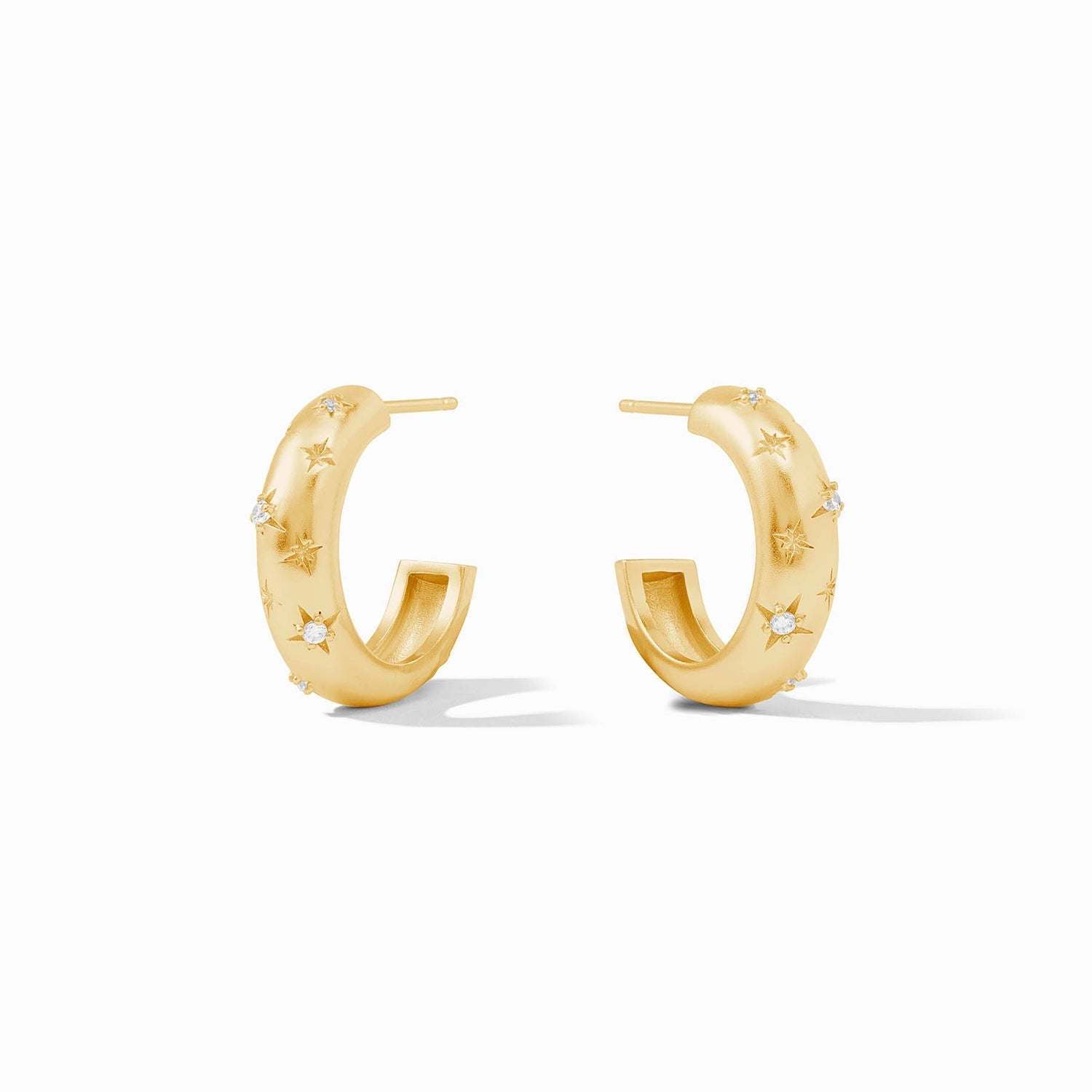 Julie Vos Luna Stone Hoop Earrings – Charles Mayer