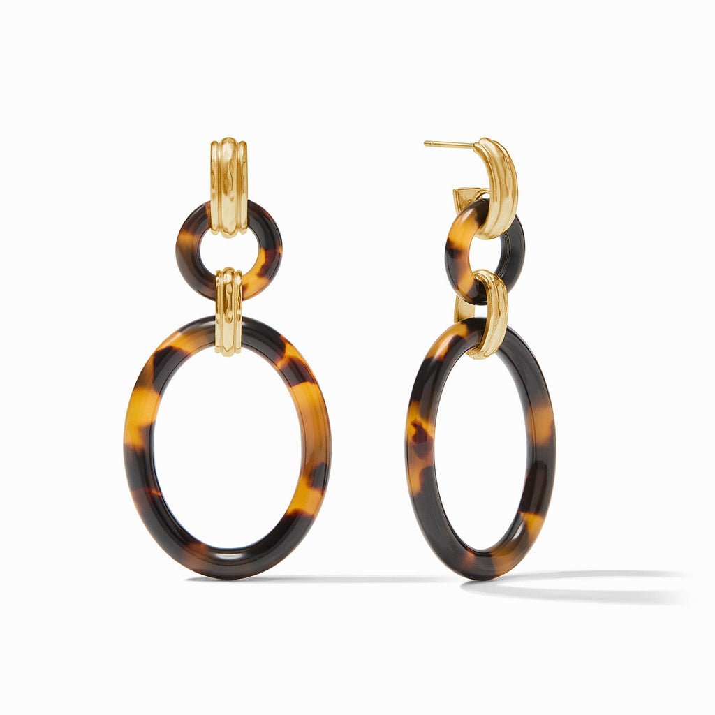 Julie Vos Madison Link Tortoiseshell Earrings - Charles Mayer