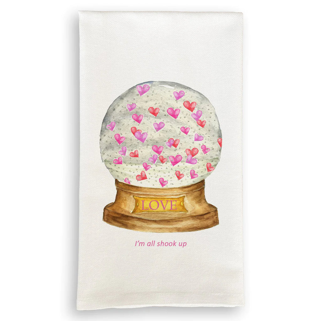 French Graffitti Love Snowglobe Towel - Charles Mayer