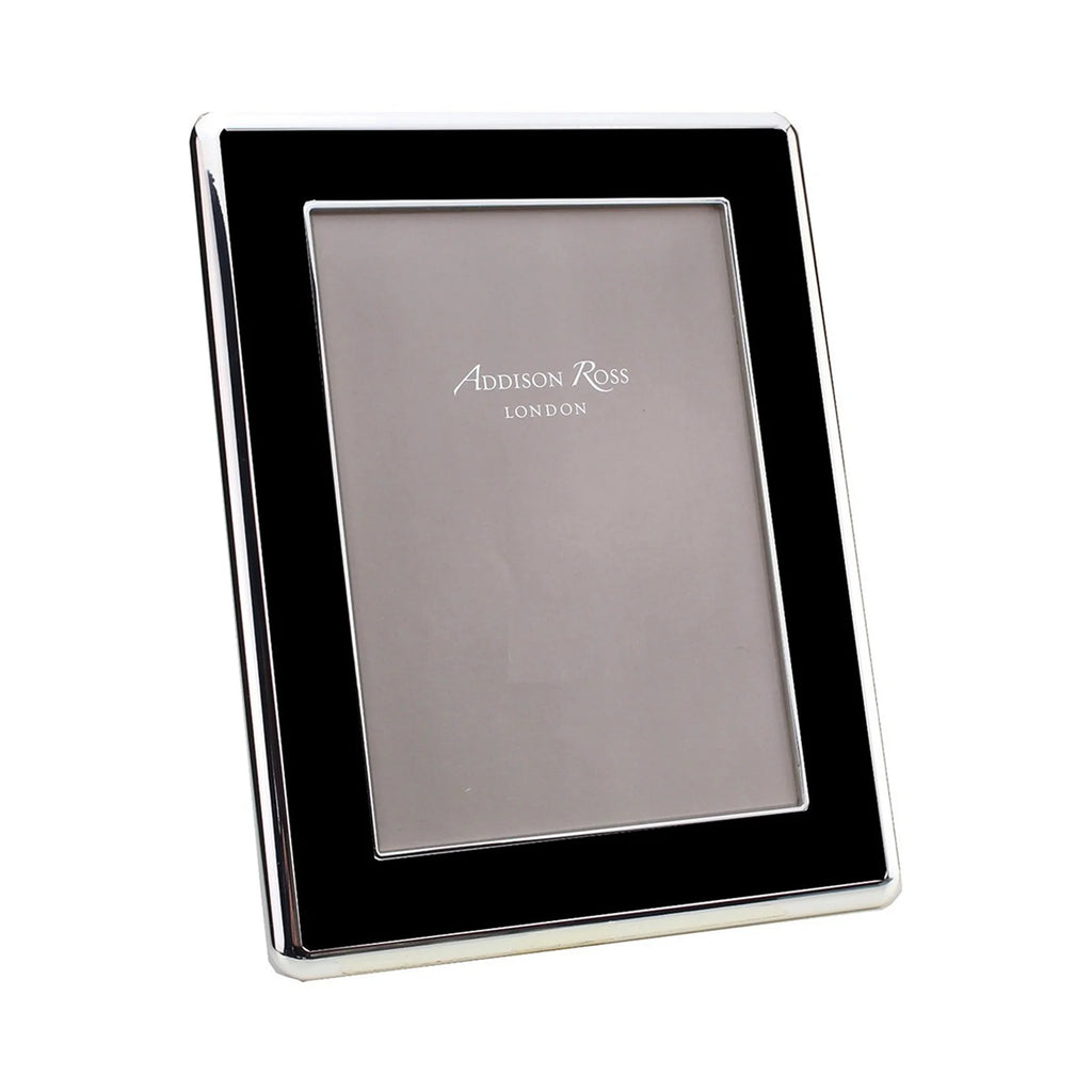 Addison Ross Black Enamel & Silver 5*5 Frame - Charles Mayer