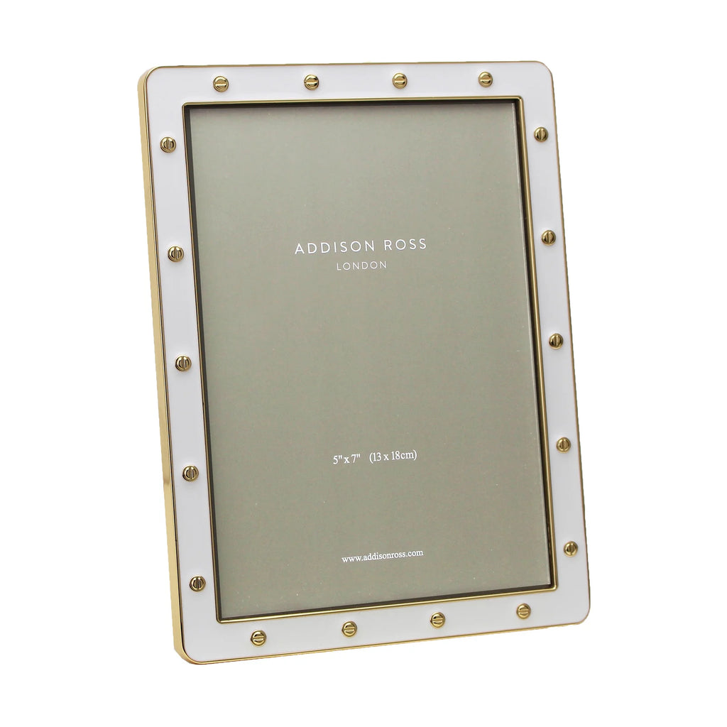 Addison Ross White Enamel & Gold Locket 5*7 Frame - Charles Mayer