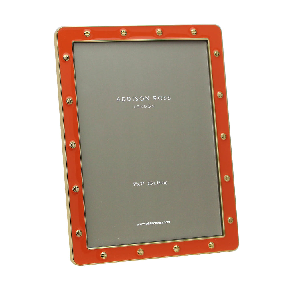 Addison Ross Orange & Gold Locket Frame 5*7 - Charles Mayer