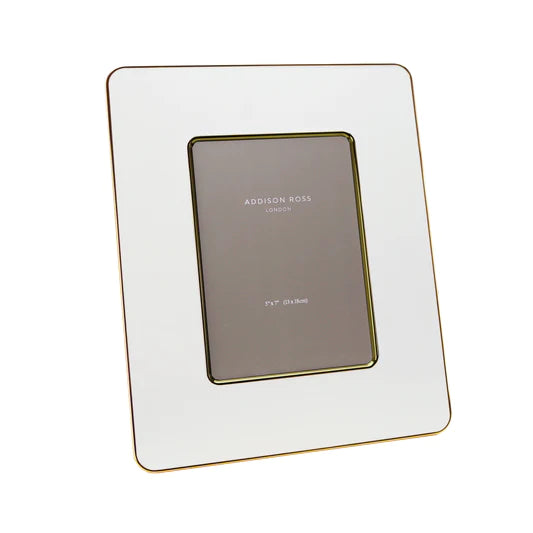 Addison Ross White & Gold 5cm Frame, 5*7 - Charles Mayer